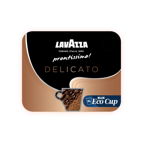 Klix Lavazza Prontissimo Delicato Eco Cup For Klix Hot Drinks Machines 